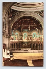 Hand-Colored Postcard The Chancel Memorial Church Stanford University CA