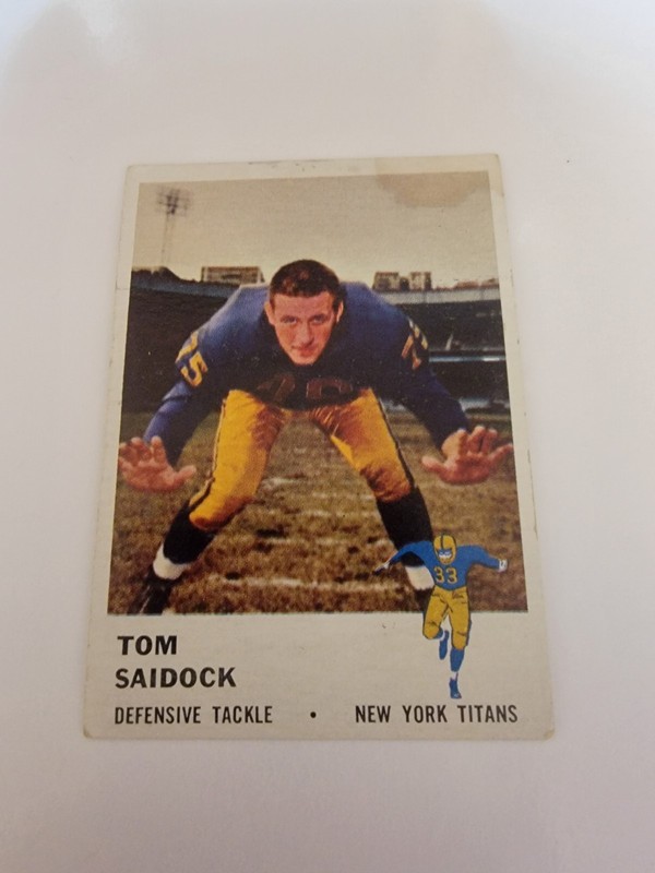 Tom Saidock 1961 Fleer Card
