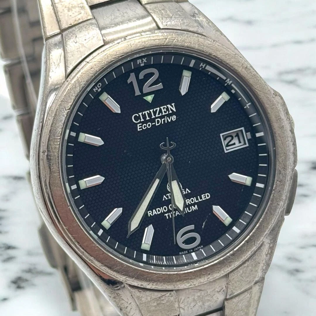 CITIZEN ATTESA H410-T003788 Eco-Drive Watch Silver From Japan