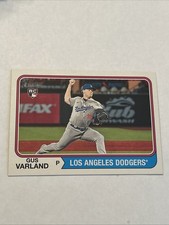 2023 Topps Heritage High Number #563 Gus Varland Dodgers Rookie Card. rookie card picture