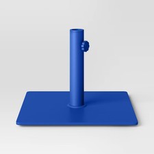 25lbs Steel Square Outdoor Patio Market Umbrella Bases Cobalt - Room Essentials