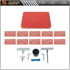 57pcs Tire Repair Kit DIY Flat Tire Repair Car Truck Motorcycle Home Plug Patch