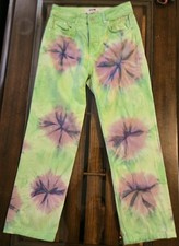 Moschino Jeans Khaki Pants Italy Peace Sign Hardware Mens 36x31 CottonMSGM...