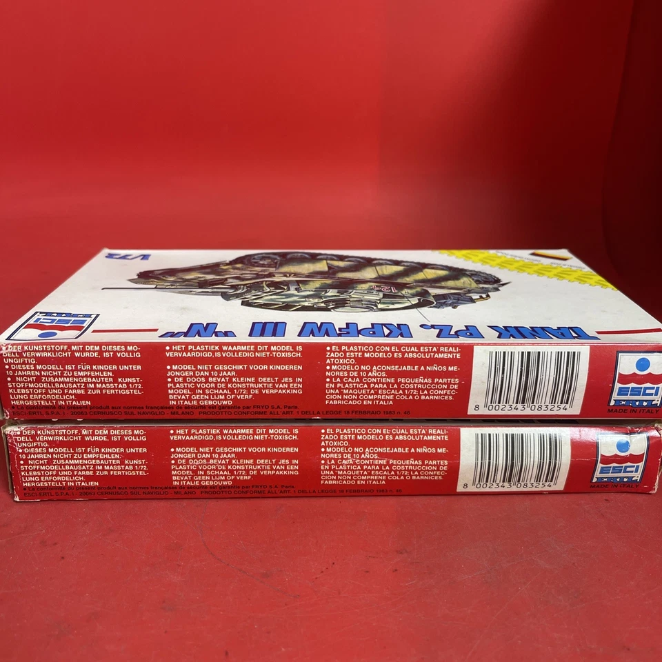 RARO Vintage ESCI 1/72 Panzer KPFW III "N" Modelo Plástico Tanque Kit #8325 Lote 2 Foto 4 de 4