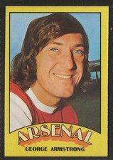 A&BC-FOOTBALL 1974 RED BACK RUB COIN-#119- ARSENAL - GEORGE ARMSTRONG 
