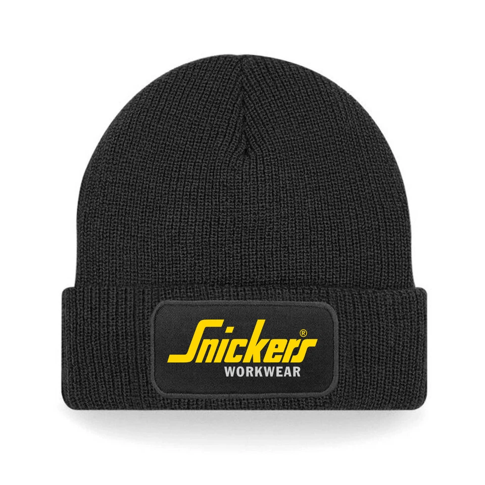 RESULT Snickers Construction Workwear Unisex Beanie Patch bedruckt Bommelmütze Winter