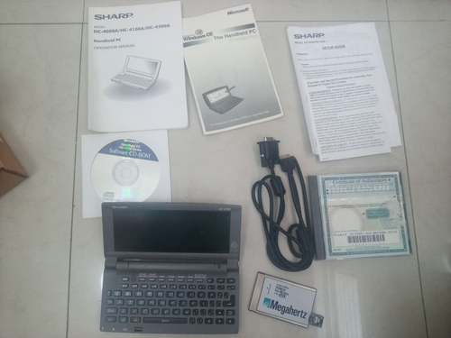 Vintage rare SHARP HC-4100A HANDHELD PC PORTABLE PDA WIN CE *For Parts/Repair* - 第 1/6 張圖片