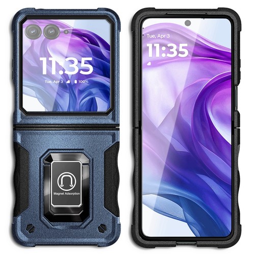 Funda protectora con soporte magnético para Motorola Moto Razr 2024 2025 - Imagen 13 de 19