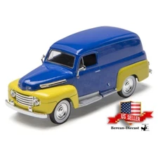Denver Diecast-Menards Sunoco Blue/Yellow Iconic 1948 Ford Panel Truck 1/48-"O"