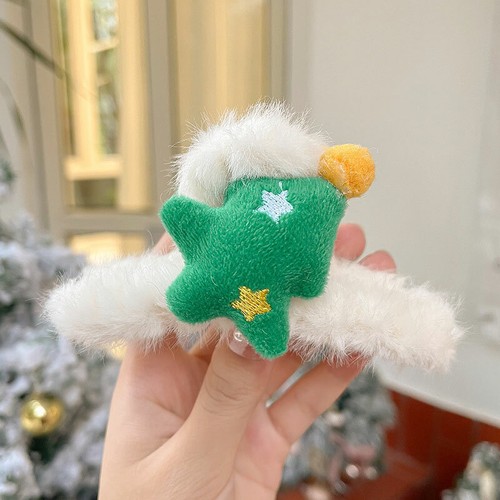 Womens Christmas Plush Hair Clips Cute Girl Velvet Hair Claws Hair Accessories - Bild 14 von 16