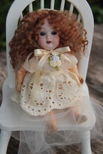 Ropa y peluca hechas a mano para muñeca antigua de 7" ~trebor