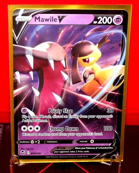 Mawile V HP 200 2022 Holo Collectible Pokemon Card No. 070/195 Mawile V HP 200 2022 Holo Collectible Pokemon Card No. 070/195