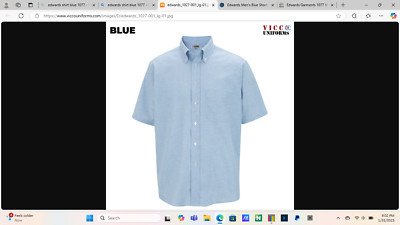 Mens Shirt blue Oxford Edwards small medium large xl 2x 3x 4x 5x 6x  NEW 1027