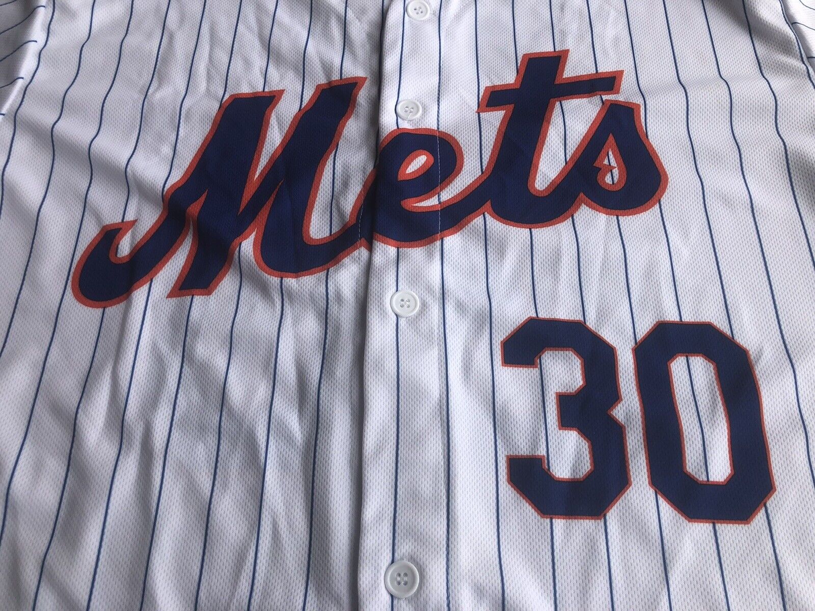 New York Mets Michael Conforto #30 Geico SGA Jersey Size XL