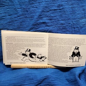 NES Nintendo Monopoly manual only no game with card chart. Complete