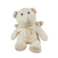 Vintage Toys R Us Animal Alley Teddy Bear With Wings Angel Cream Plush Soft 14"