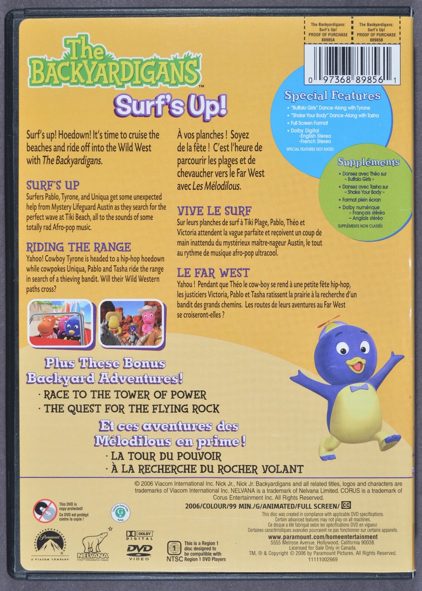 The Backyardigans - Surf's Up! - DVD (English/French) - Nick