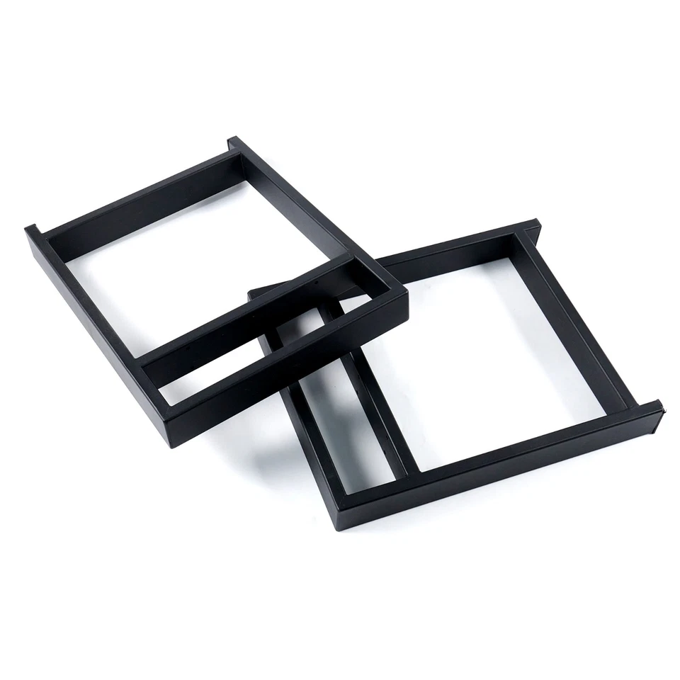 19" Black Metal Bench Legs Heavy Duty Metal Coffee Table Legs Set of 2 - Image 2 of 4