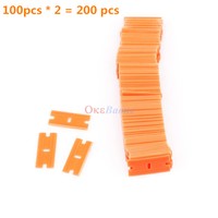 Automotive Plastic Razor Scraper Blades Double Edged 100 Blades/box 2 Automotive Plastic Razor Scraper Blades Double Edged 100 Blades/box 2