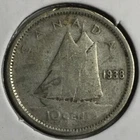 1938 Canada 10 Cents - George VI - (VG) KM#34 - 80% Silver - 3160