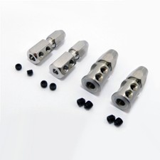 Flexible Shaft Coupling Coupler Connector Collet 4mm 5mm 4.76mm 3/16" f RC Boat