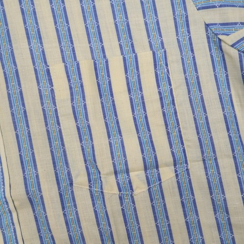 NEW Vintage 60s 70s Montgomery Ward Disco Shirt Mens M 15-15.5 Dagger Collar - Picture 6 of 14