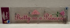 Walt Disney World EK Success Scrapbook Sticker WORDS PRETTY AS A PRINCESS