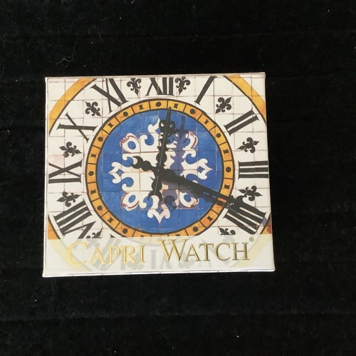 Womens Blue Capri Watch W/CZ Face, Original Packaging, New Battery - Picture 9 of 9