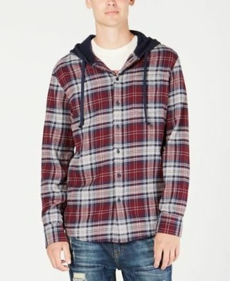 Clothing American Rag Mens Plaid Hooded 