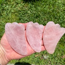 Rose Quartz Gua Sha Tool Claw Shape Heart Shape Massage GuaSha