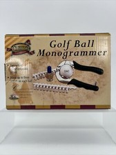 Golf Ball Monogrammer in Box Up To 3 Initials Clubhouse Collection Gift Golfer