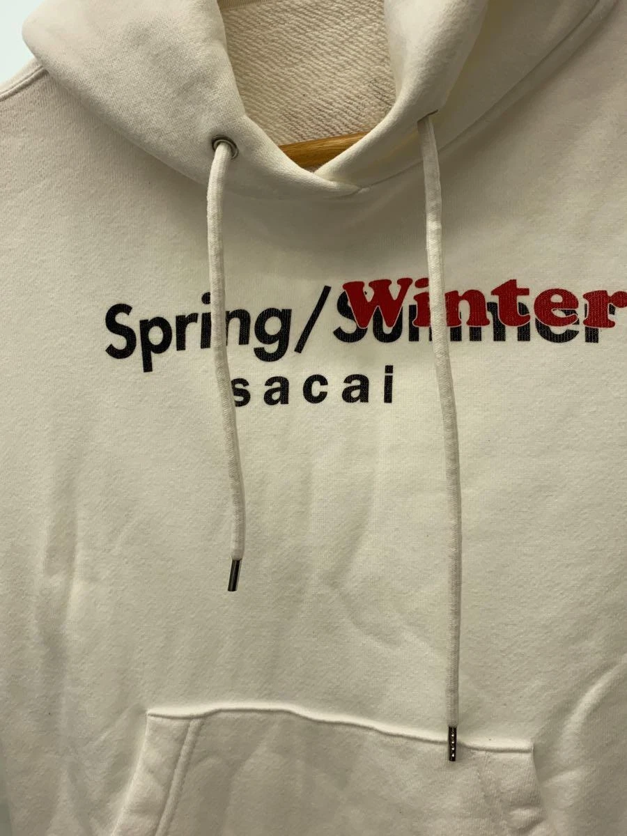 felpa con cappuccio sacai bianca 2