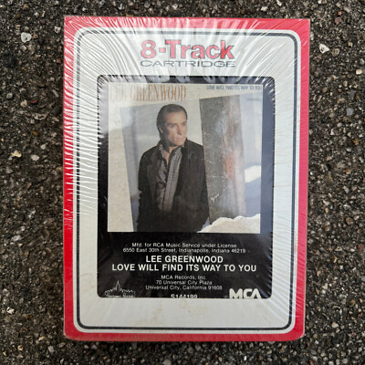 Lee Greenwood ''Love Will Find Its Way To You'' 8-Track Tape New & Sealed S144199