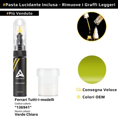 Touch Up Paint for Ferrari All Models Code: 136941 Light Green