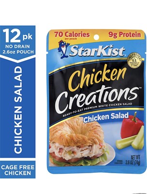 StarKist Chicken Creations, Chicken Salad, 2.6 oz Pouch (Pack of 12)
