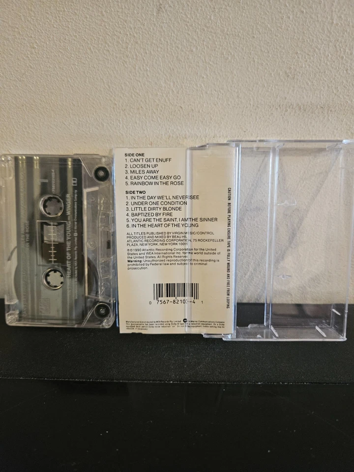 WINGER In The Heart Of The Young 1990 CASSETTE TAPE GLAM/HAIR METAL HARD ROCK - Image 2 of 4