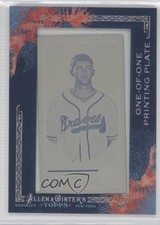 2011 Topps Allen & Ginter's Framed Printing Plate Mini Yellow 1/1 Mike Minor 3f5