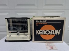 Very Nice Vintage Kero-sun Radiant 8 Portable Kerosene Heater 8200 Btu In Box