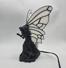 Meyda Fairy Holding A Ladybug Stained Glass Tiffany Style Lamp Table Light