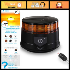 Magnetic Base Amber Beacon Strobe Lights With Remote Control - W16r Model Magnetic Base Amber Beacon Strobe Lights With Remote Control - W16r Model