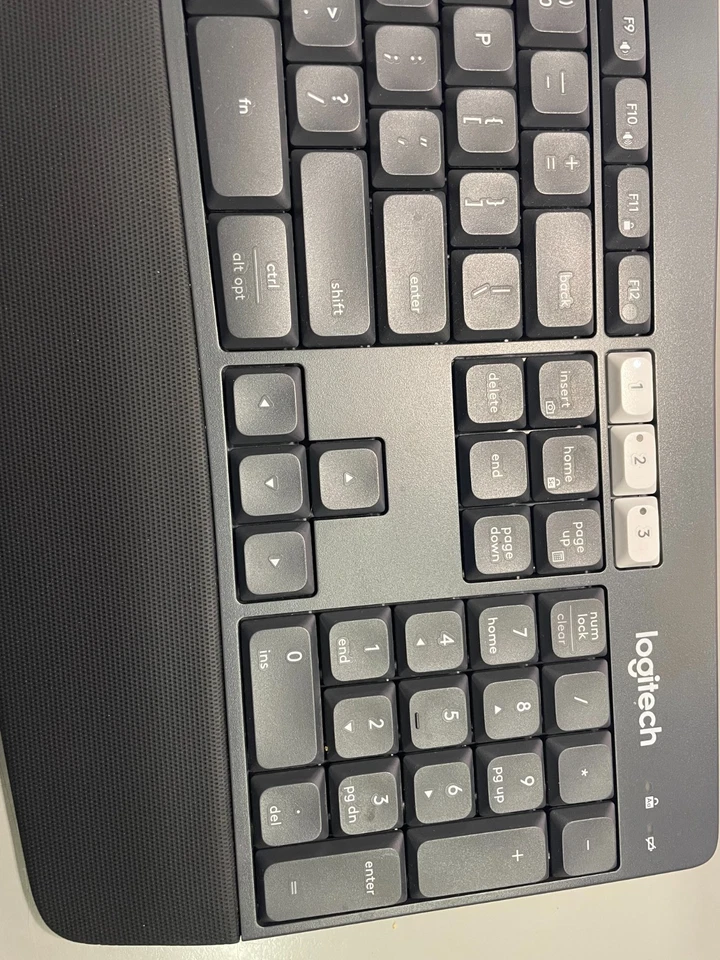 LOT OF 2 Logitech K850 Wireless Keyboard Bluetooth USED *SE - Image 3 of 4