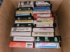 Lot of 24 Soft Rock Folk-Pop Singerl 8 Track Tape Cartridges
