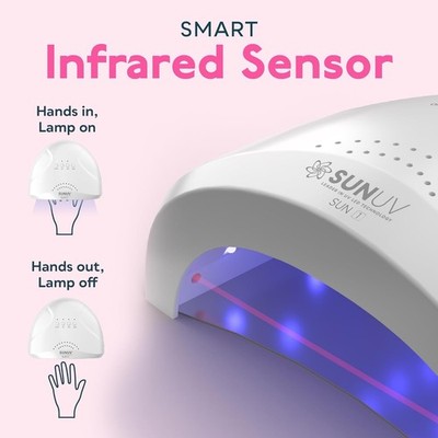 SUNUV SUN1 Hybrid UV + LED Light Nail Lamp for All Gel Polish Ultra Fast Curing