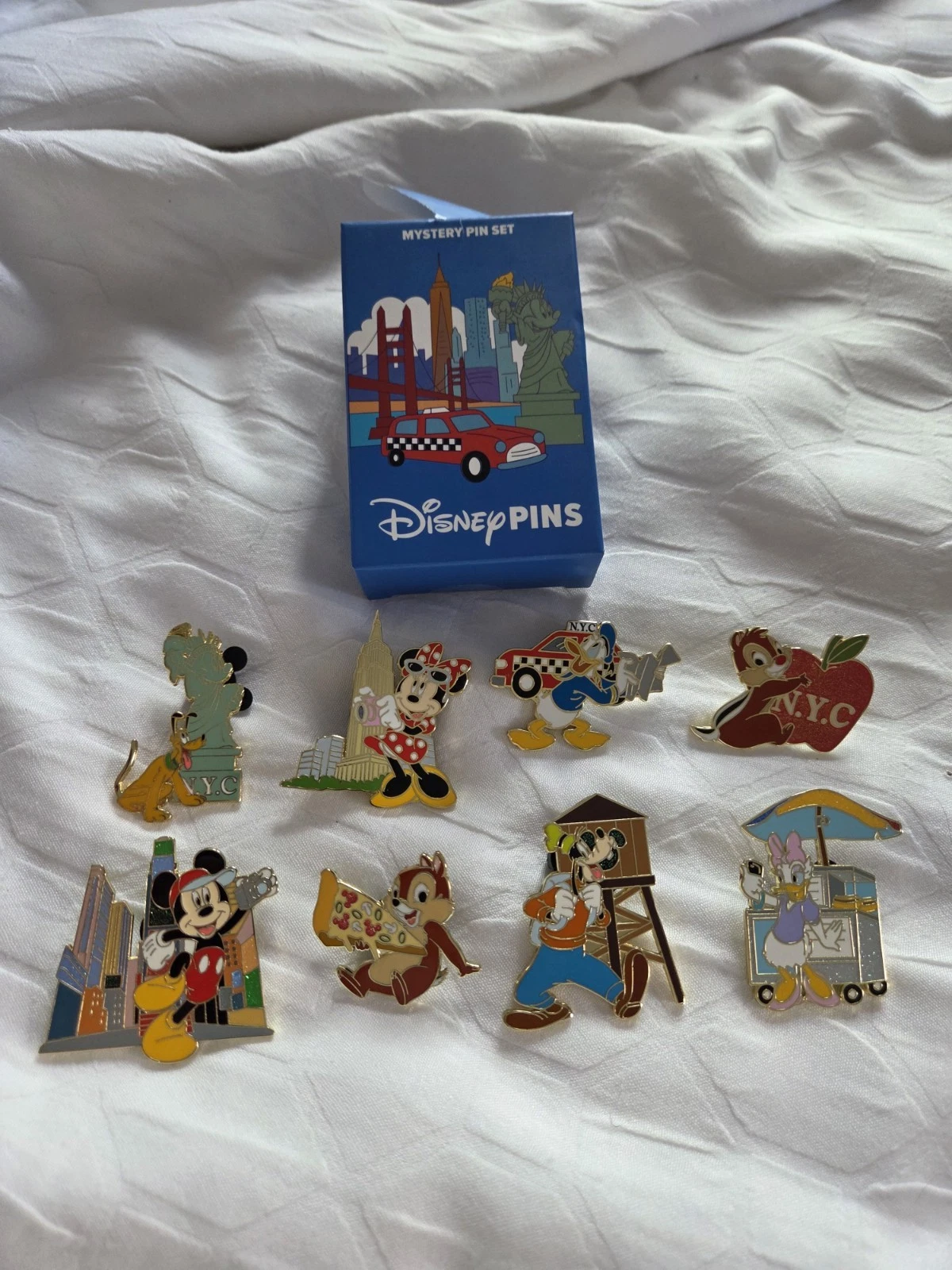 Disney Store NYC Mystery Pin Complete Set