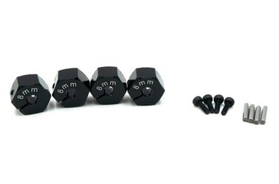 HRC Racing Tuningteil 1/10 Touring / Drift Aluminium 12mm Radmitnehmer 8mm Breit