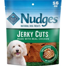 Blue Buffalo Nudges Jerky Cuts Dog Treats, Made in the USA with Natural Ingre...