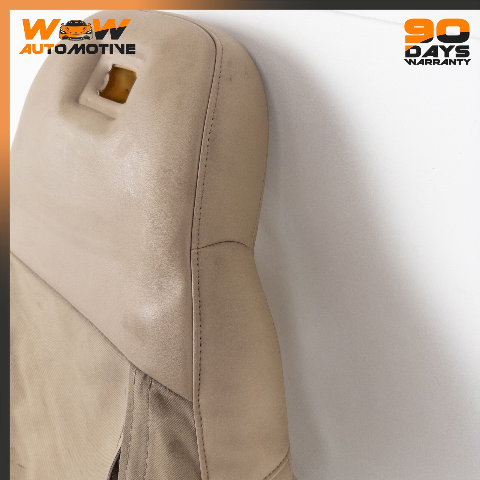 07-10 CHEVROLET CORVETTE C6 FRONT RIGHT TOP UPPER SEAT CUSHION LEATHER BEIGE OEM