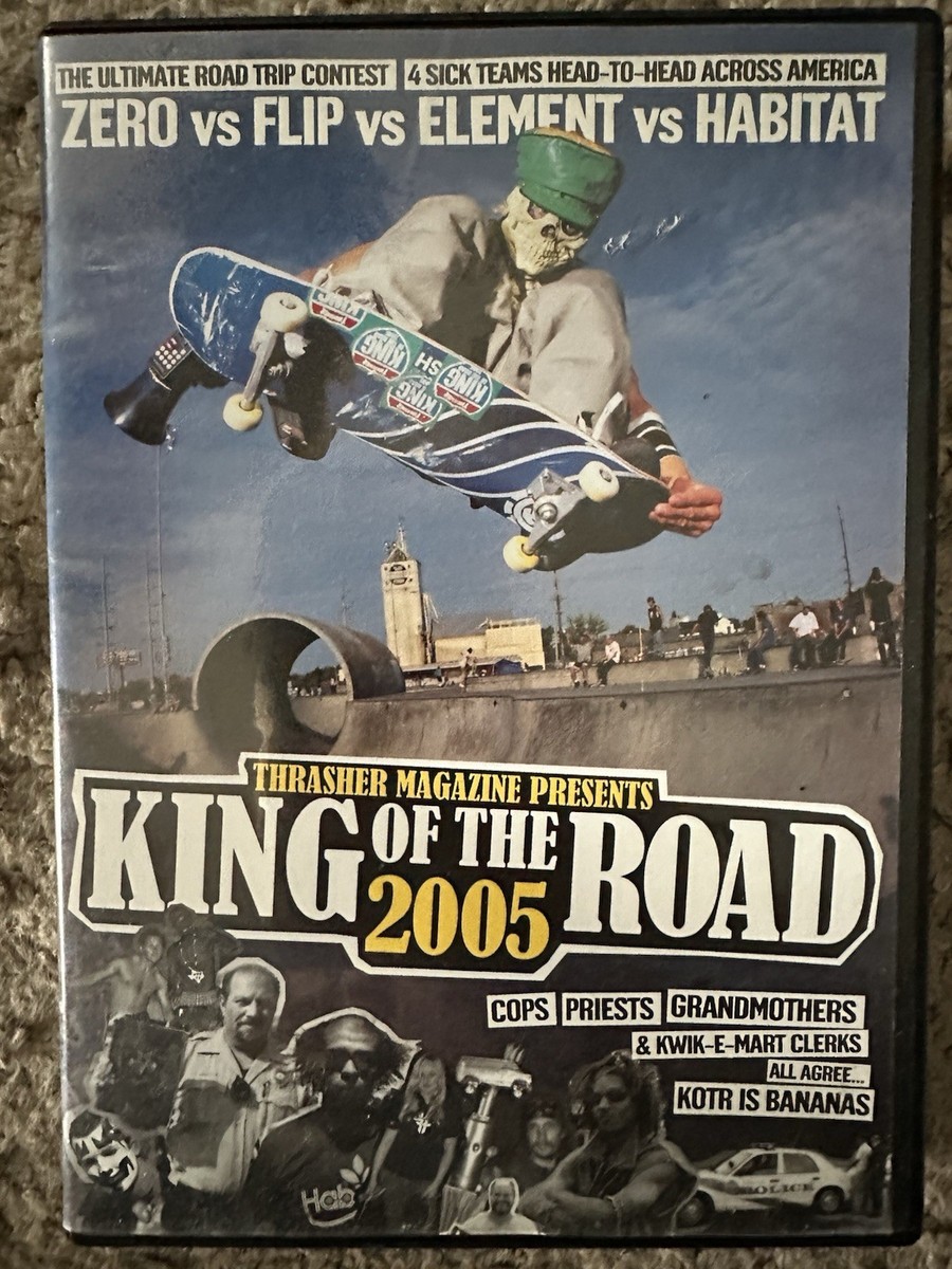Thrasher King of the Road 2005 DVD Skateboarding KOTR Zero Flip