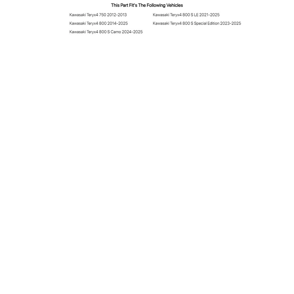 Tusk UTV Rear Window For KAWASAKI Teryx4 750 2012-2013 - Image 3 of 4