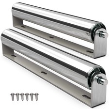 2" Diameter Heavy Duty Roller with Bracket Set - 17" Long for Transporting Such